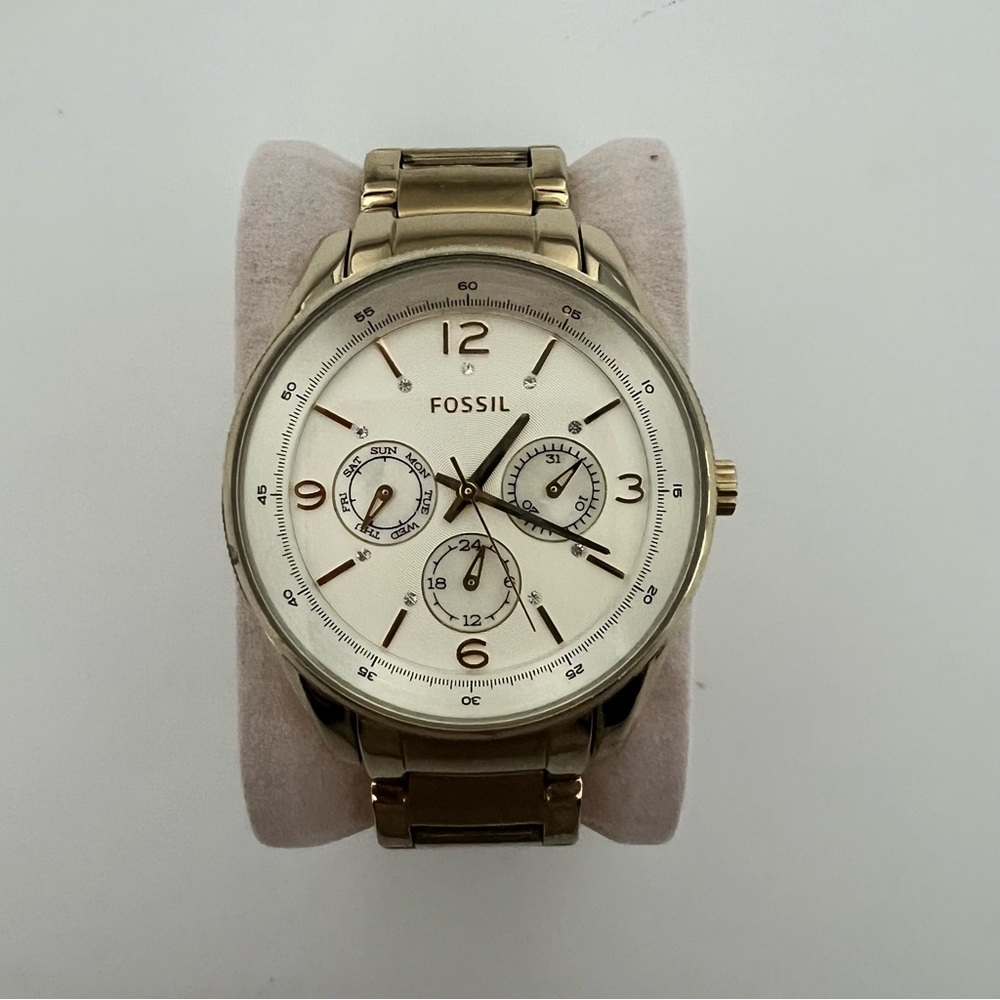 Fossil Chronograph Gold-Tone Stainless Steel Watch